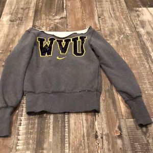 WVU Top Cut Sweater